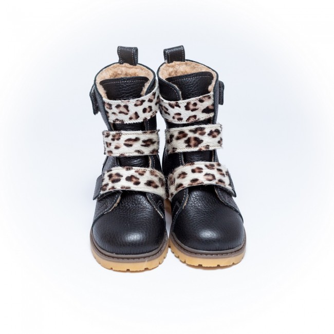 Natural leather baby girl boots model MIKAELA